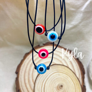 Vòng cổ Evil Eye dây da thời trang