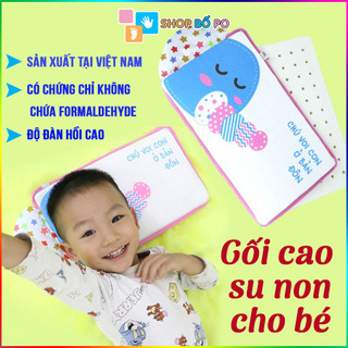 Gối cao su non cho bé sơ sinh PiPoVietNam Hình Voi Con không chứa Formaldehyde, và các amin thơm