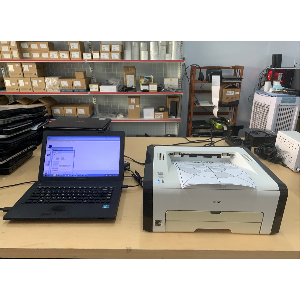 Máy in laser ricoh Sp200 / sp210 mực mới in đậm đẹp máy đã qua sử dụng