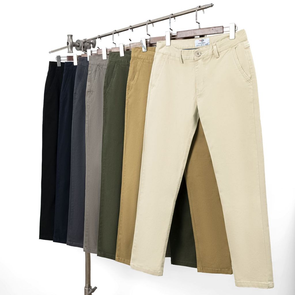 Quần dài kaki nam vải cotton thoải mái vận động form chuẩn, đa dạng kích cỡ nhiều màu chọn lựa SPMQKK03 -1 PIGOFASHION
