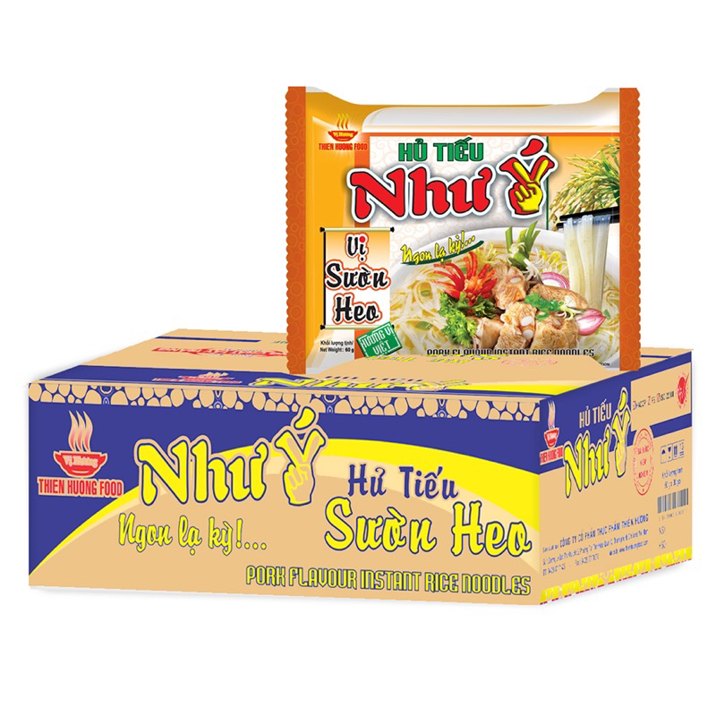 Thùng  Hủ Tiếu Sườn Heo Như Ý thùng 30 gói 60g