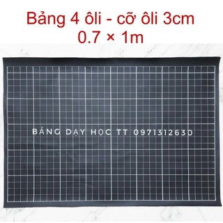 📚Bảng 4 ôli - cỡ ôli 3cm - 0.7×1m - Ko nẹp