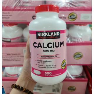 Viên uống bổ sung Canxi Kirkland Calcium 600mg Vitamin D3 500viên