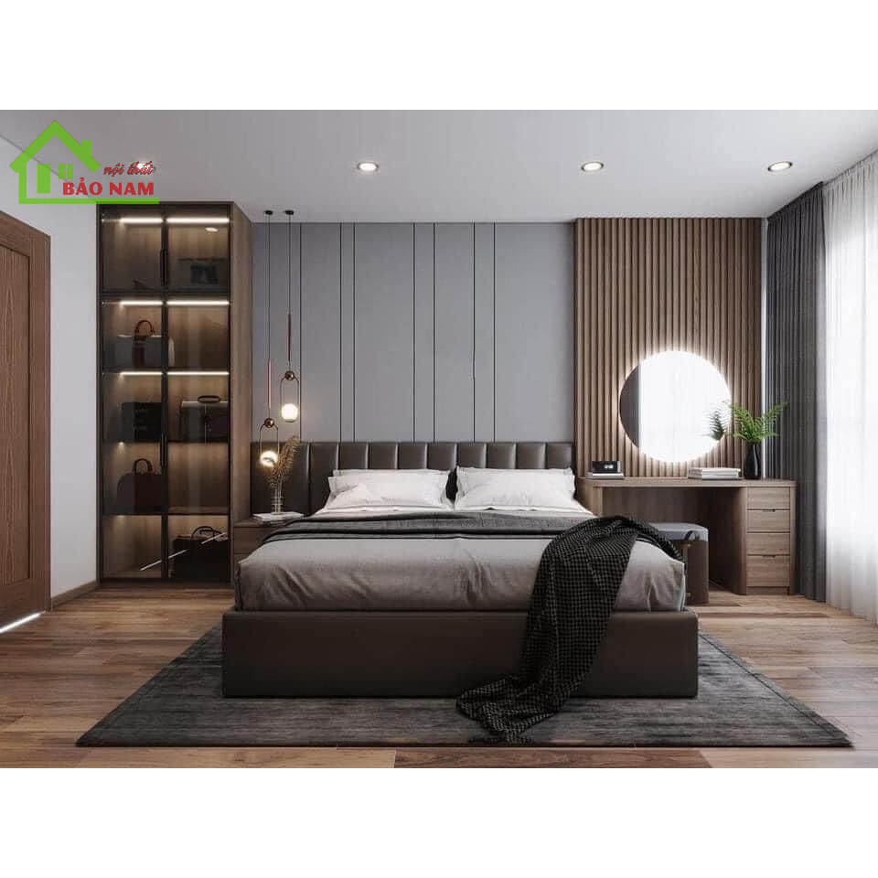 Thiết kế nội thất phòng ngủ master hiện đại - Nội Thất Cao Cấp