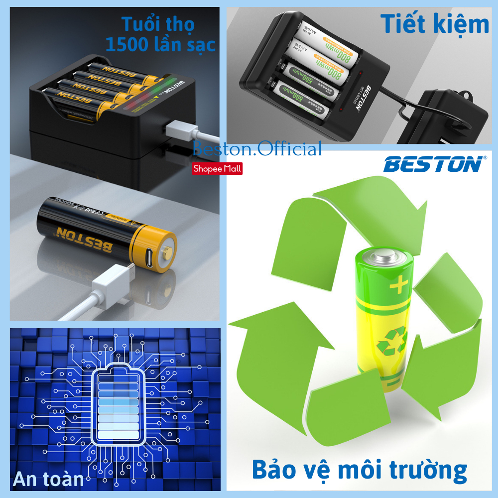 Cáp sạc chân USB - Sạc nhanh, an toàn - Beston