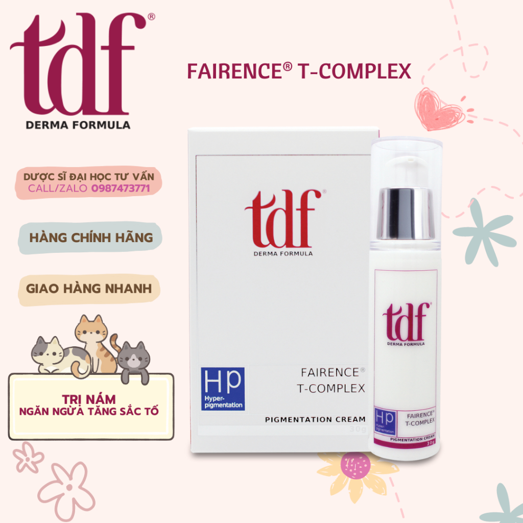 TDF - COMBO Kem giảm nám, sáng da TDF Fairence T Complex 30g