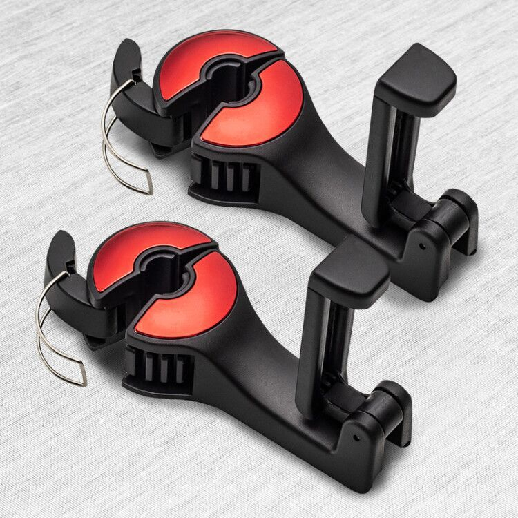 Móc treo đồ trên ô tô gài trước sau ghế kèm giá đỡ kẹp điện thoại trên xe