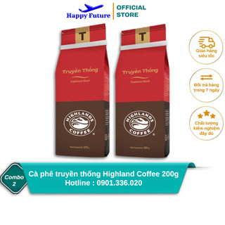 Cà phê Rang xay Truyền thống Highlands Coffee 200g