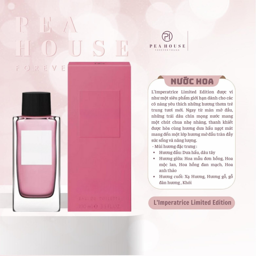 Nước hoa LIMPERATRICE limited hương của mùa hè