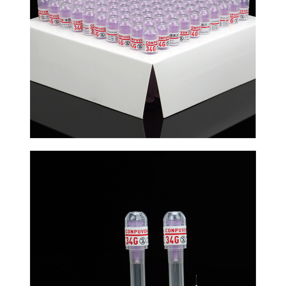 Đầu kim 34G x 1.5mm , 2.5mm 4mm Nanoneedle tiêm cá hồi dưỡng chất prp 1 Kim