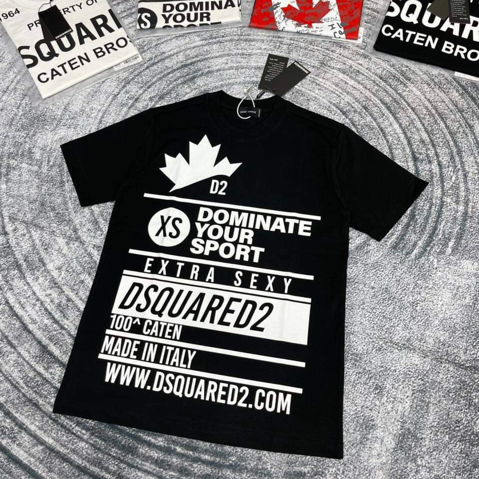 Áo Thun Nam DSQ 090 Hình In Nhiệt Cao Tầng Vải Cotton Co Dãn 4 Chiều Phù Hợp Cho Nam