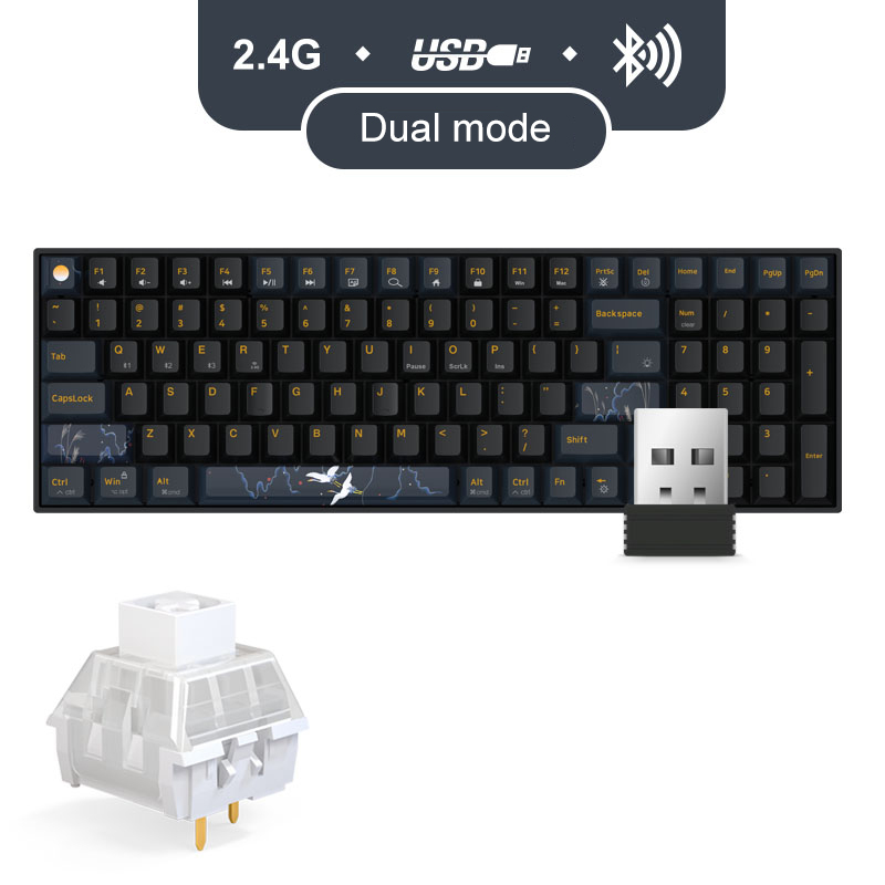 Bàn phím cơ không dây Dual Mode Newmen GM1000