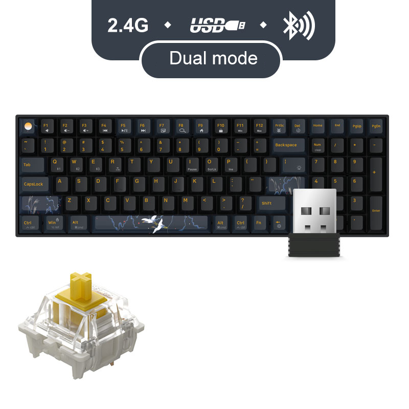 Bàn phím cơ không dây Dual Mode Newmen GM1000