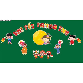Set trang trí bảng tết trung thu