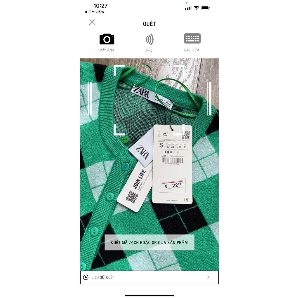 Áo len cadigan xanh