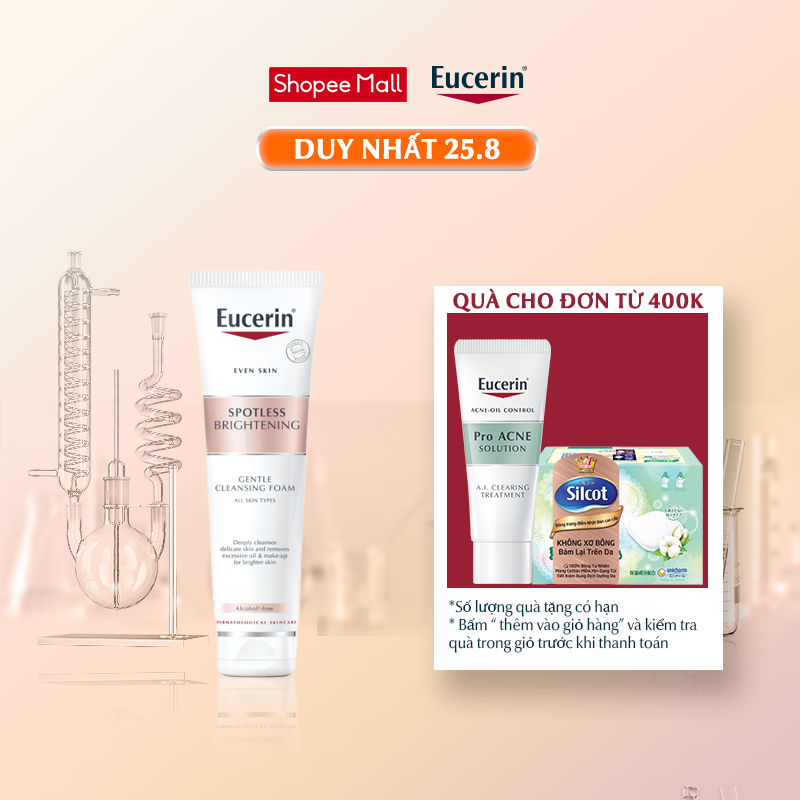 Sữa rửa mặt sáng da Eucerin Spotless Brightening Cleansing Foam 150g