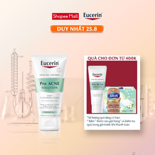 Sữa rửa mặt dạng bọt sạch sâu cho da nhờn Eucerin Pro Acne Cleansing Foam 50g