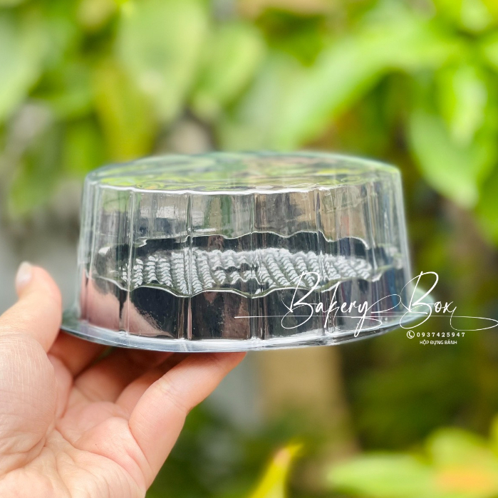 100 Hộp H15 Bằng Đế Đen Đựng Xôi Khuôn, Bánh Pía, Bông Lan
