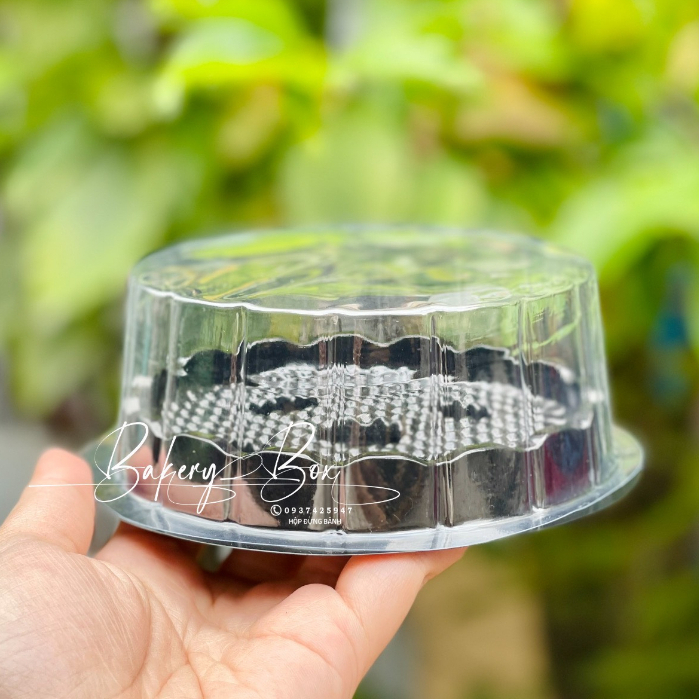 100 Hộp H15 Bằng Đế Đen Đựng Xôi Khuôn, Bánh Pía, Bông Lan