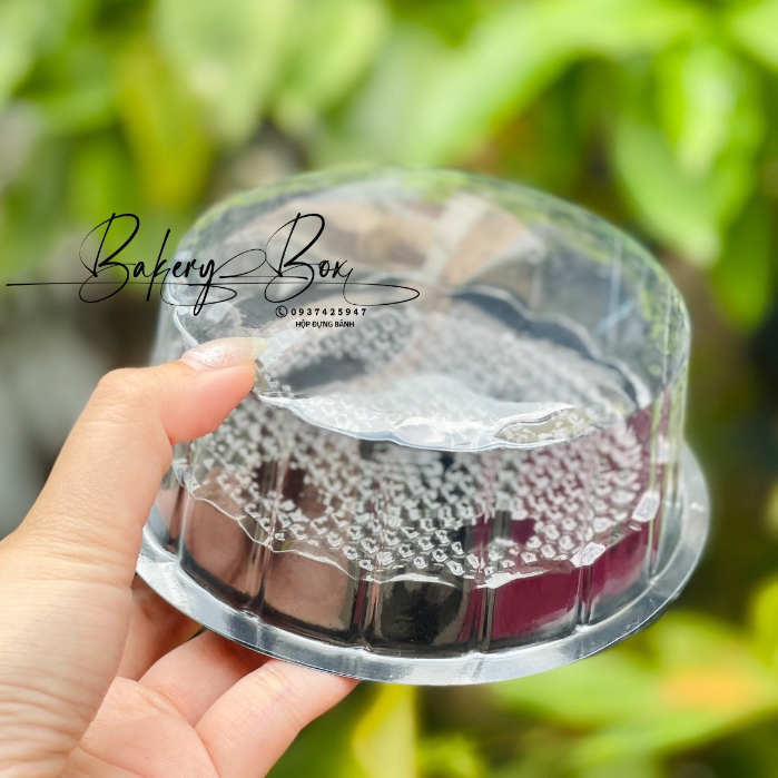 100 Hộp H15 Bằng Đế Đen Đựng Xôi Khuôn, Bánh Pía, Bông Lan