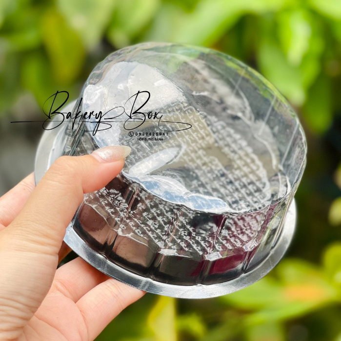 100 Hộp H15 Bằng Đế Đen Đựng Xôi Khuôn, Bánh Pía, Bông Lan