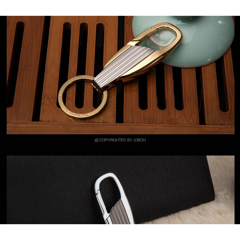 Móc chìa khóa cao cấp chính hãng JOBON- JP085YSK full Box phong cách Châu Âu, Mỹ