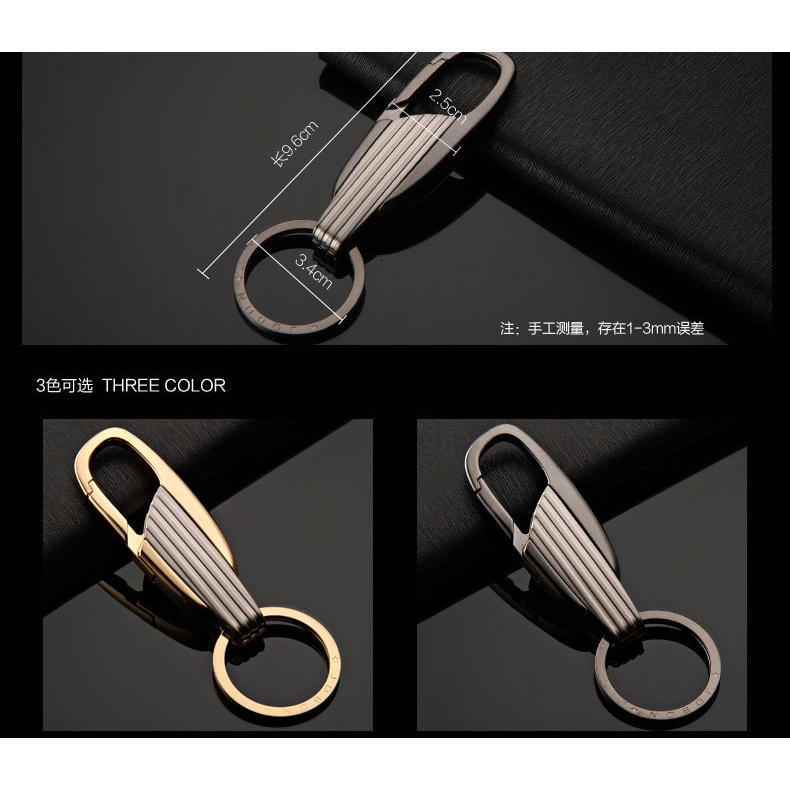 Móc chìa khóa cao cấp chính hãng JOBON- JP085YSK full Box phong cách Châu Âu, Mỹ