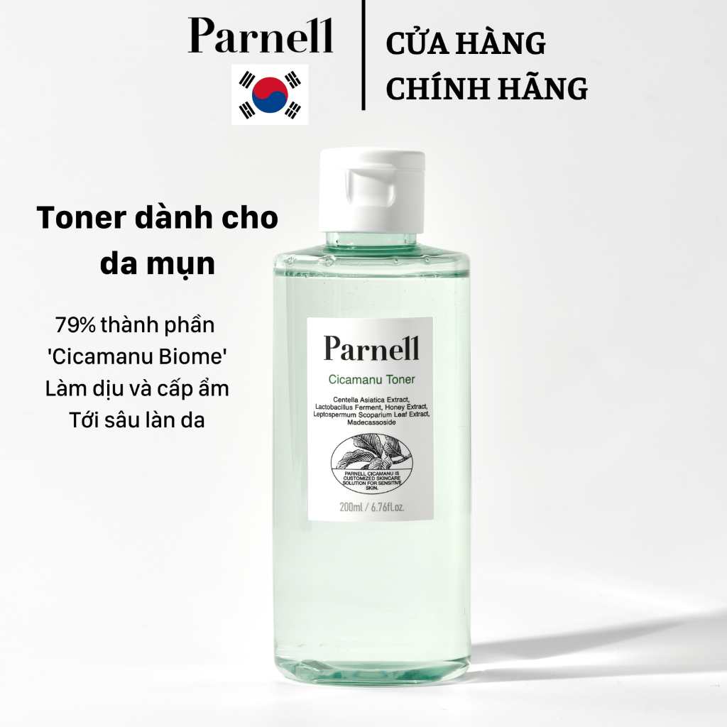 Toner cấp ẩm 79% Cicamanu đặc hiệu 200ml [Parnell Cicamanu Toner]