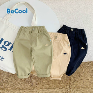 Quần Kaki Bé Trai Thêu Khủng Long ,Quần Bé Trai Từ 10-27Kg, Quần Dài Jogger Cho Bé