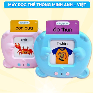 Máy Đọc Thẻ Tiếng Anh Tiếng Việt Cho Bé Mẹ Mốc Shop Máy Đọc Thẻ Flashcard Song Ngữ Anh Việt 224 Từ Vựng, Mdta, Qc