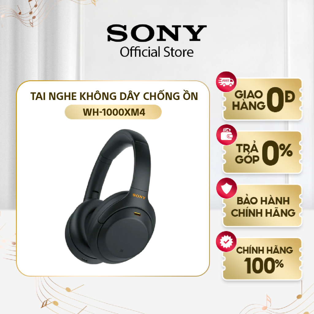 Tai Nghe Không Dây Chụp Tai Chống Ồn Sony WH-1000XM4