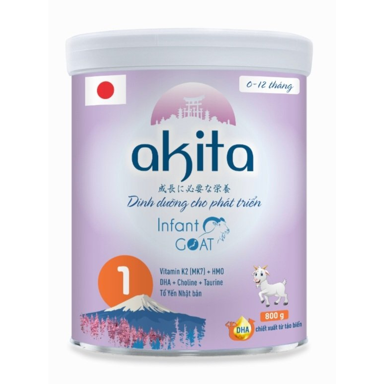 ( date 2025- 2026) Sữa bột Akita dê 1 320g( mua 6 tặng 1)