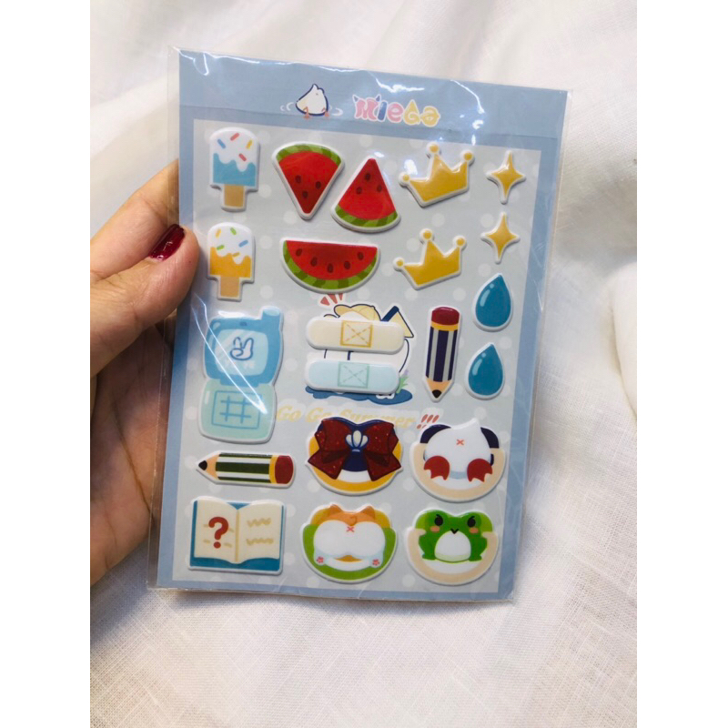 Hình dán trang trí búp bê ,nhà và phòng học