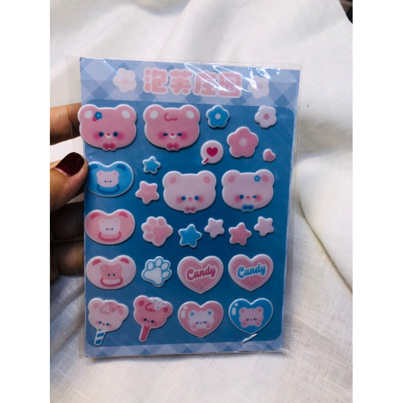 Hình dán trang trí búp bê ,nhà và phòng học