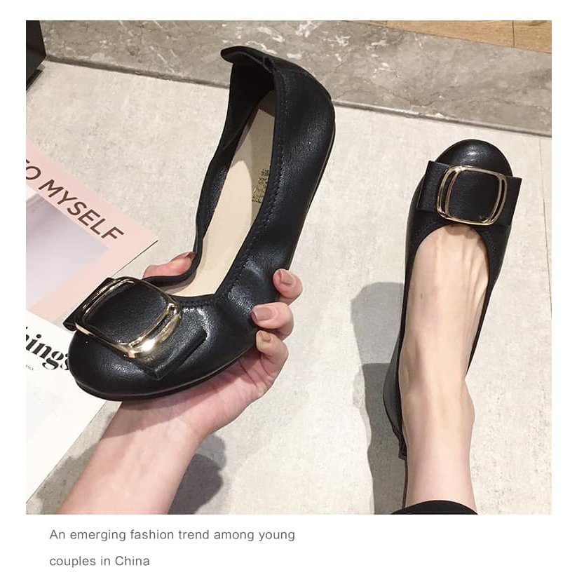Giày búp bê nữ big size mũi tròn có size từ 40-43