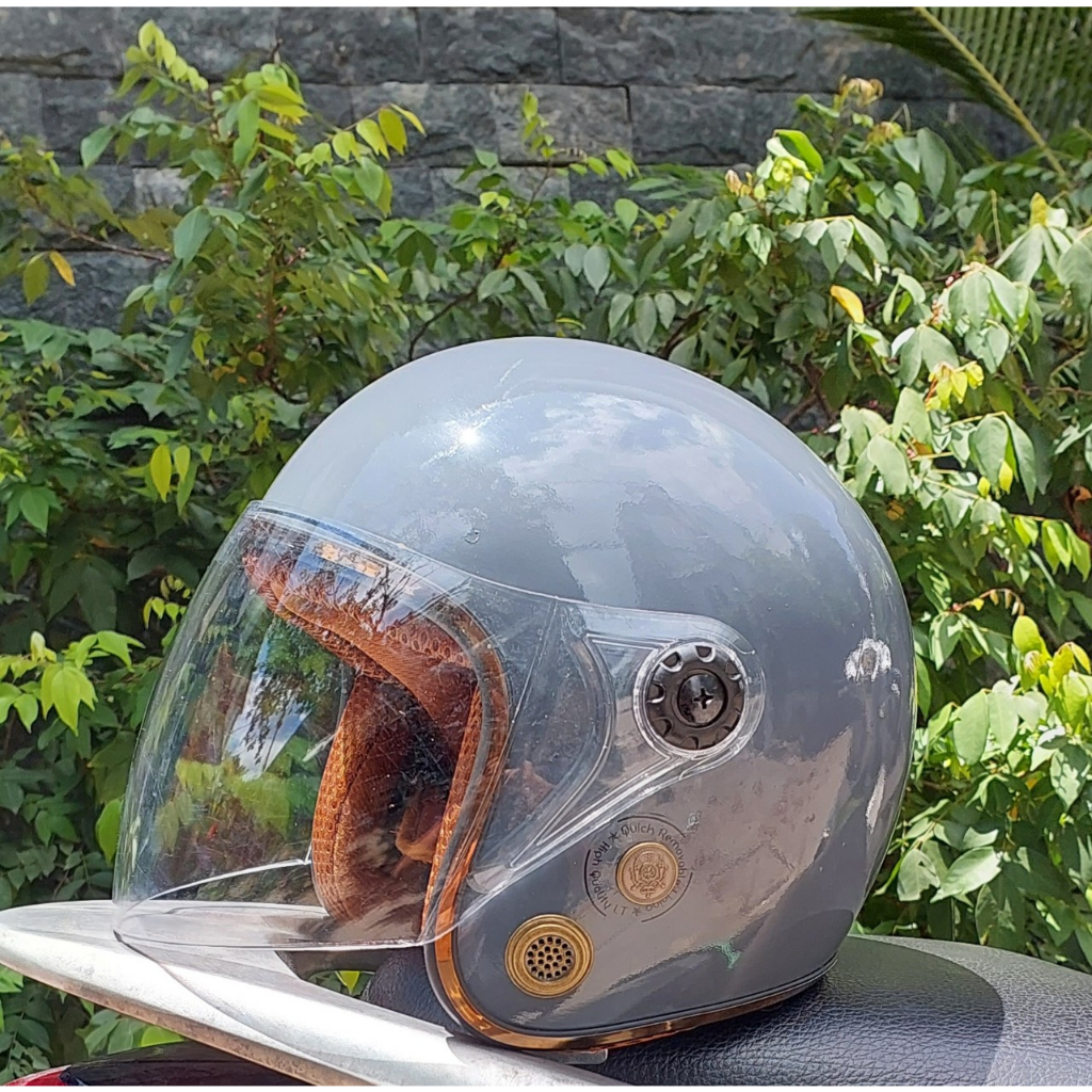 Mũ bảo hiểm ¾ đầu có kính dài full mặt cao cấp