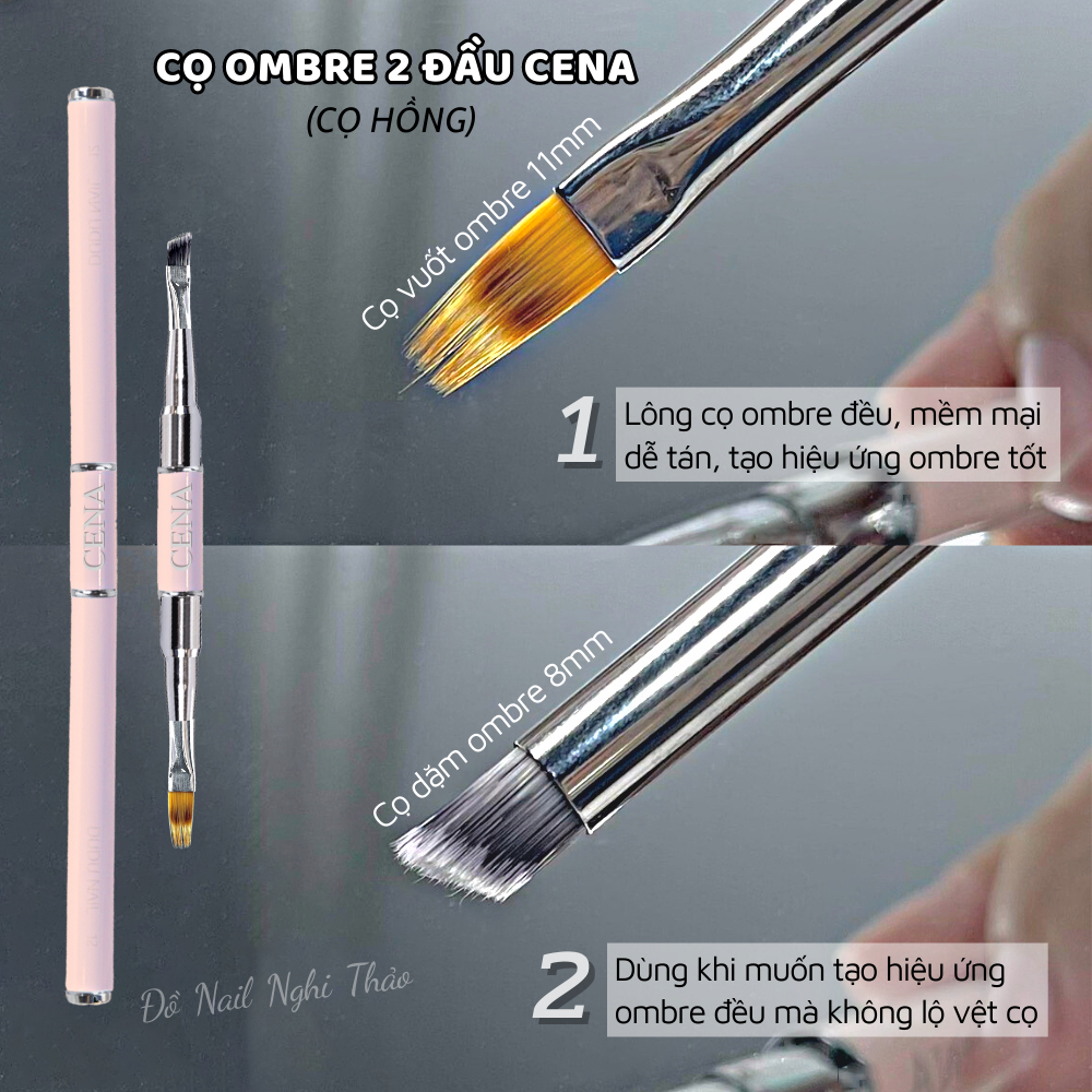 Cọ vẽ nét nail 2 đầu CENA cao cấp Nghi Thảo