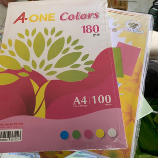 Bìa thái màu A4- Bìa cứng màu.