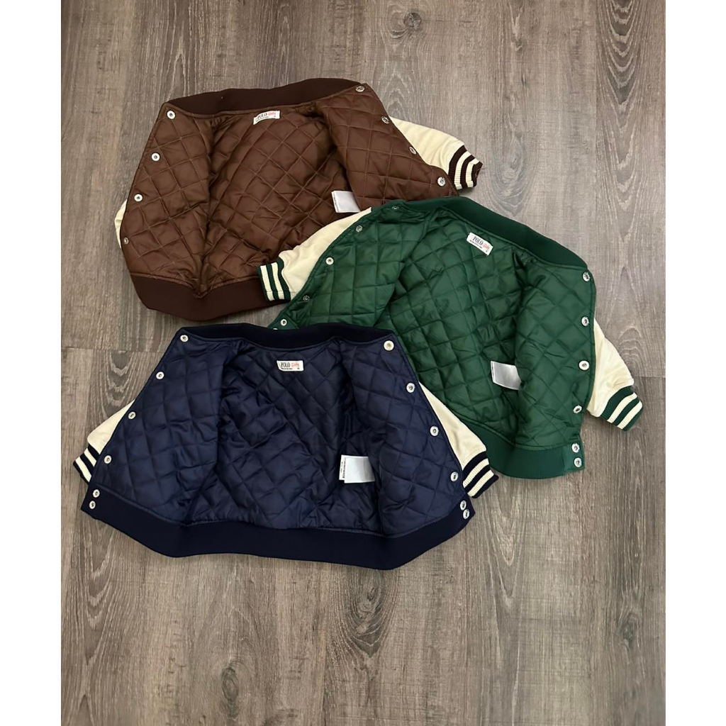 Áo bomber Polo thêu cho bé