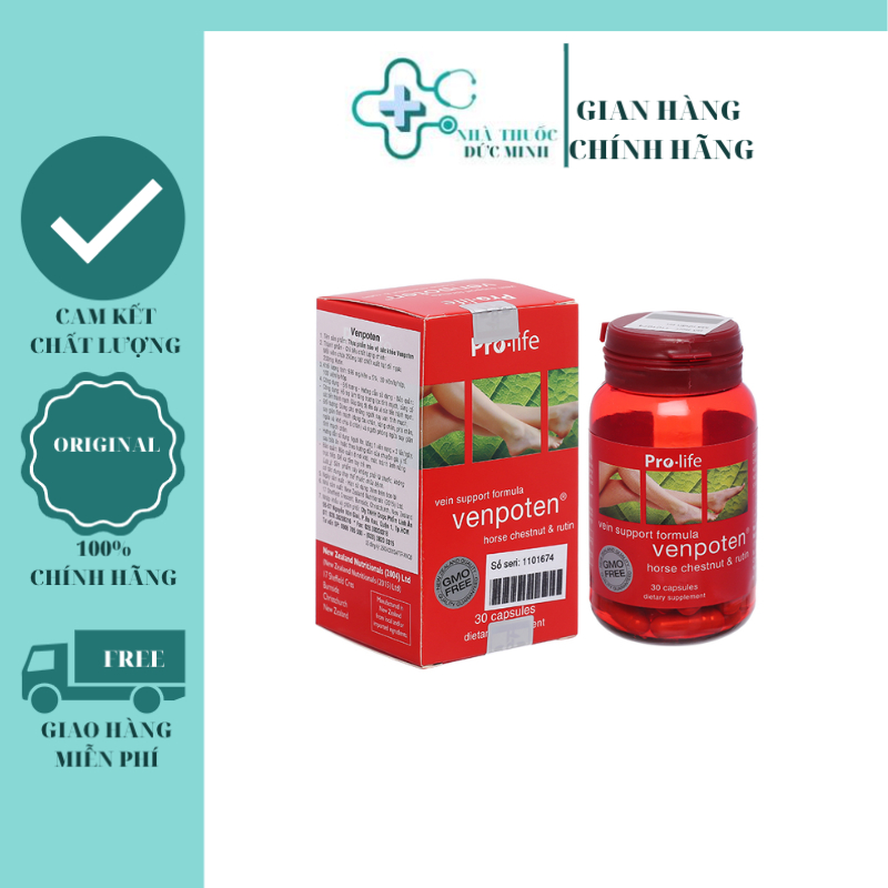 Venpoten   - Giãn tĩnh mạch, hạt dẻ ngựa