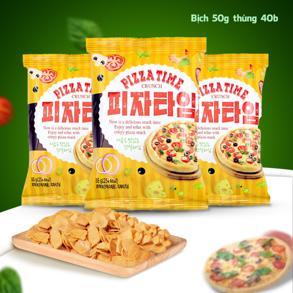 Bim Bim Pizza Bơ Crunch 55g Hàn Quốc