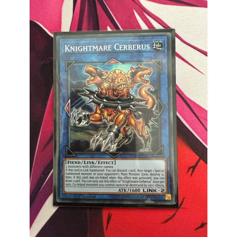 Thẻ bài Yugioh Knightmare Cerberus FLOD-EN045
