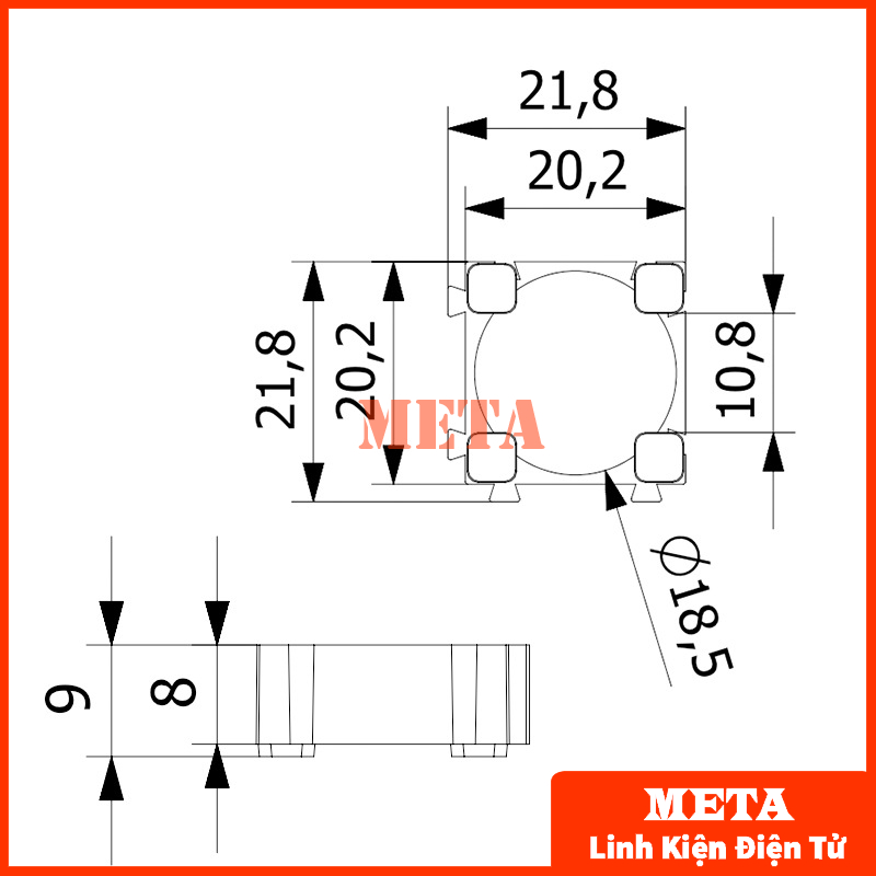 Khung cố định Pin 18650 có thể ghép nhiều cell với nhau 1/2/3 pin - Khung đế pin 18650