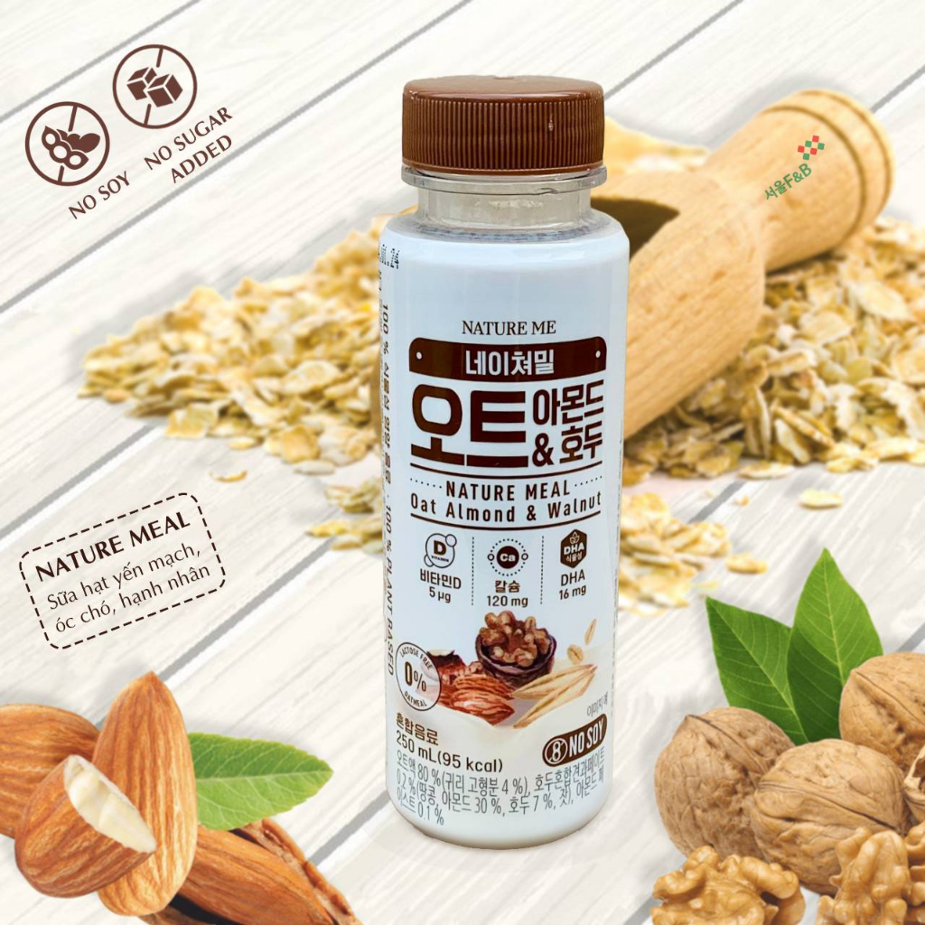 Sữa hạt Nature Meal Hàn Quốc ko đậu nành kiểm soát cân nặng cho mẹ bầu