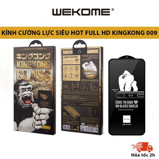 [CHỐNG VỠ] Kính cường lực KINGKONG WEKOME 009 hộp sắt full màn iphone 7 8 X XS Max 11 12 Pro 13 13 14 15 16 17 promax