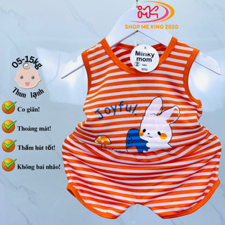  Bộ ba lỗ (nhiều mẫu) chất thun lạnh cho bé 5-15kg dưới 3 tuổi {{ShopmeKing}}