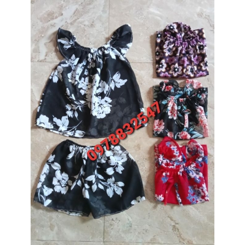 Bộ cánh tiên vải voan cho bé 7-12kg bộ mùa hè cho bé gái