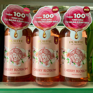 Sữa tắm Purité hoa anh đào dưỡng ẩm, sáng da 850ml