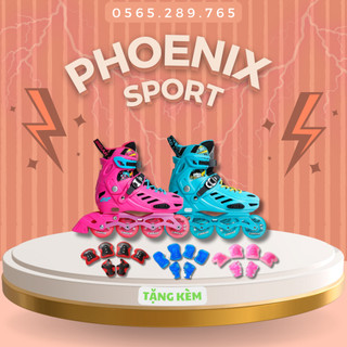 [FULL PHỤ KIỆN] Giày Patin Trẻ Em MZS 313 QS - Giày Trượt Patin 8 Bánh Phát Sáng Cao Cấp (Kèm Bảo Hộ + Mũ + Tất)