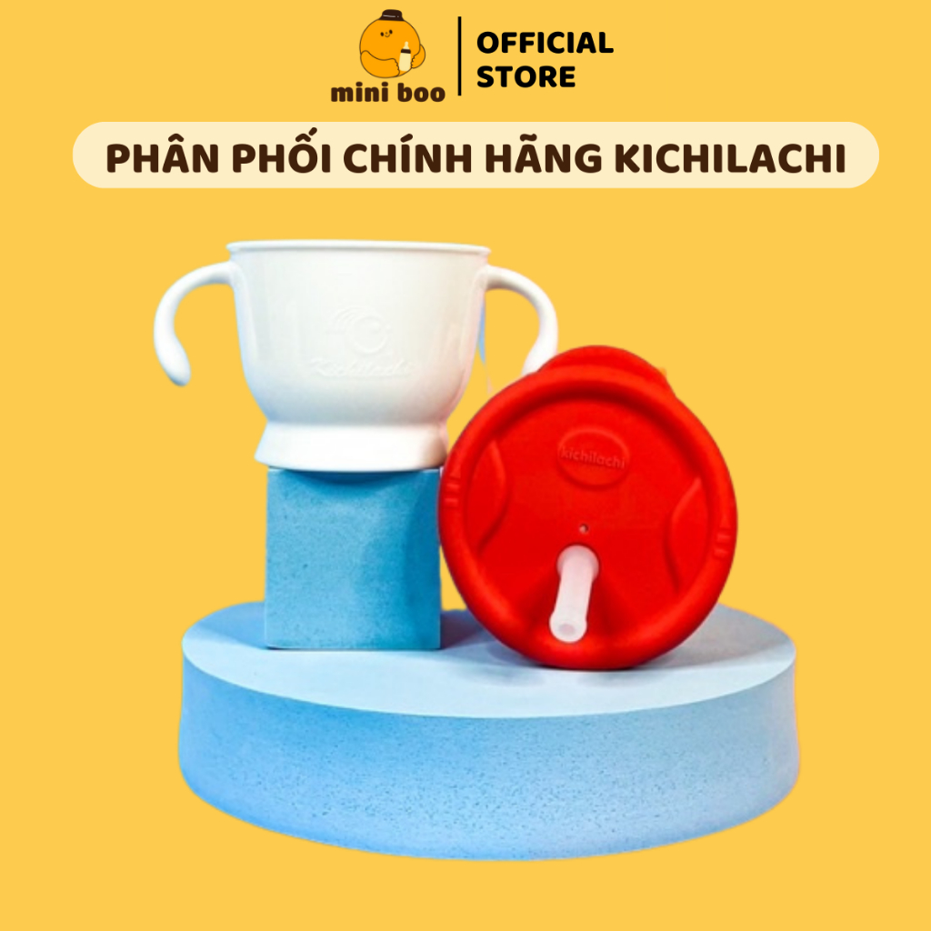 Cốc Tập Uống Nước Kichilachi Cho Bé 3 Giai Đoạn Có Tay Cầm Dung Tích 150ml